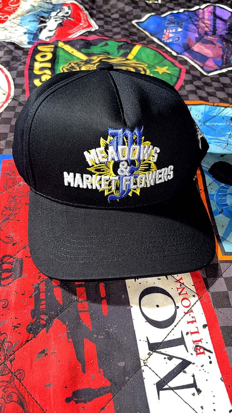 M Boys Club Meadows & Market Flowers Black Snapback Hat